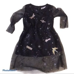 H&M Blue Tulle Embellished Dress